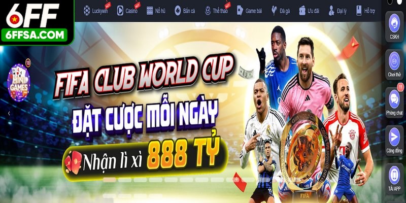 6FF là thương hiệu cá cược hàng đầu, đứng top 1 thị trường